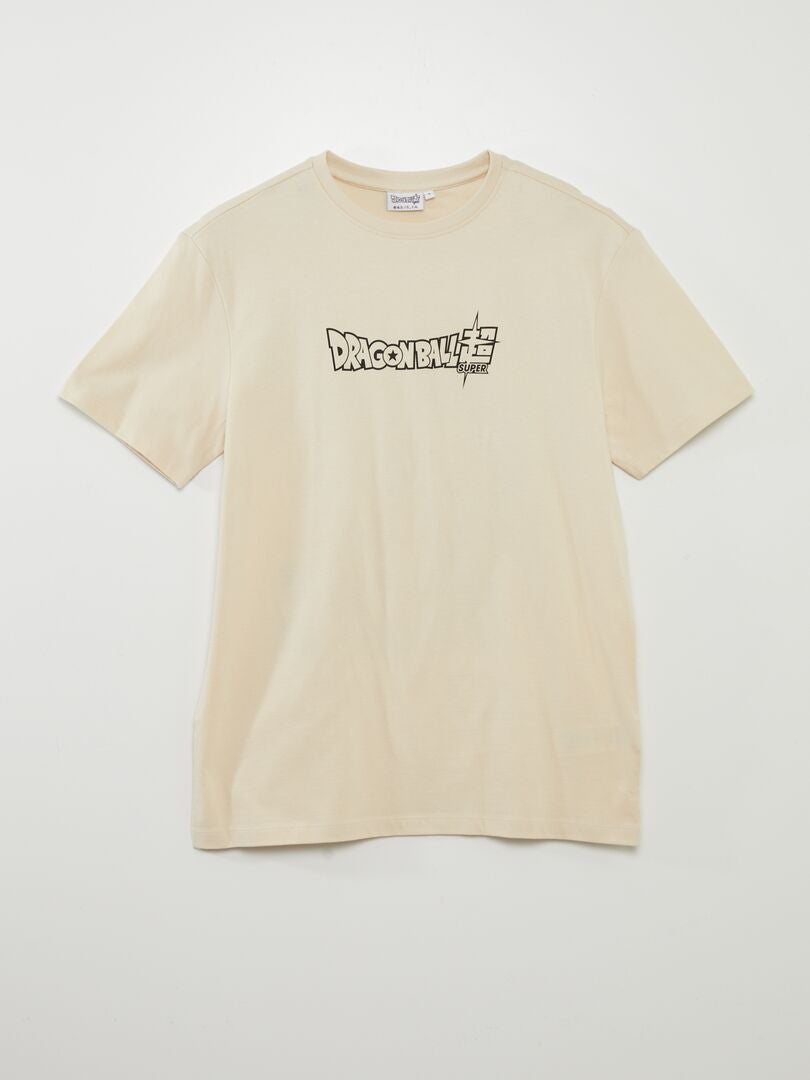 T-shirt 'Dragon Ball Z' à col rond beige - Kiabi