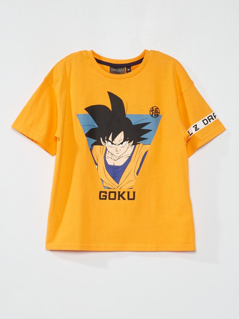 T-shirt 'Dragon Ball Z' à col rond orange - Kiabi