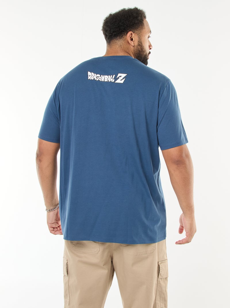 T-shirt 'Dragon Ball Z' à manches courtes imprimé recto verso Bleu - Kiabi
