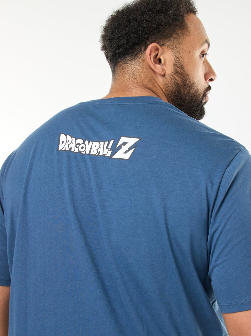 T-shirt 'Dragon Ball Z' à manches courtes imprimé recto verso Bleu - Kiabi
