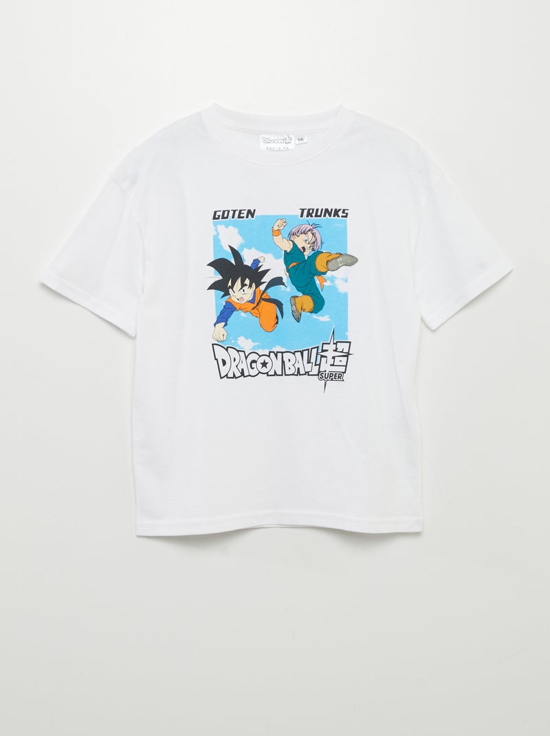 T-shirt 'Dragon Ball Z' manches courtes blanc - Kiabi