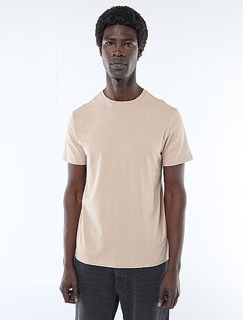 T-shirt droit en jersey uni