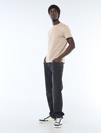 T-shirt droit en jersey uni