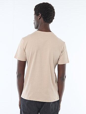 T-shirt droit en jersey uni