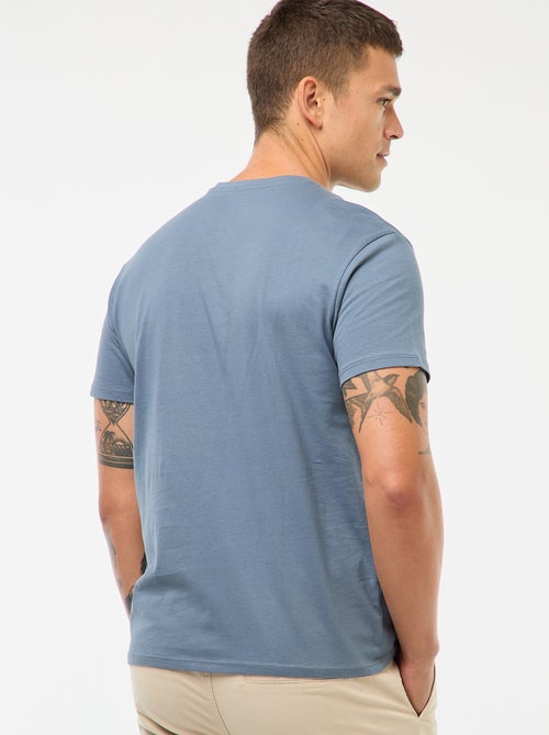 T-shirt droit en jersey uni - Kiabi