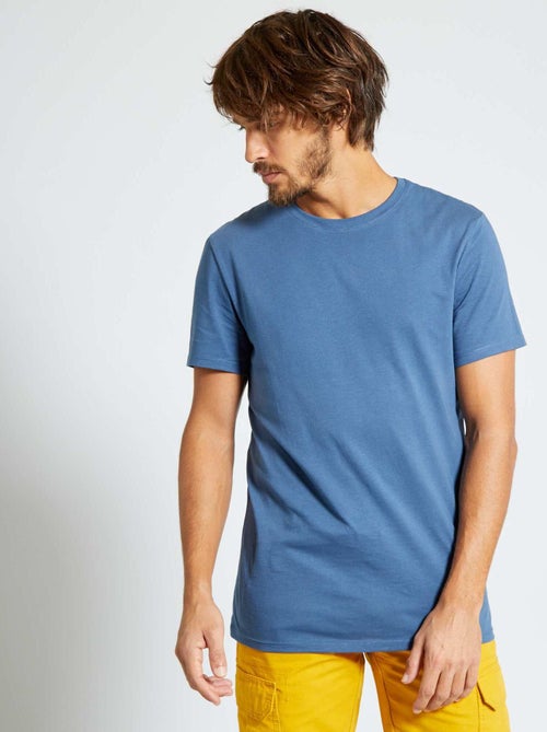 T-shirt droit en jersey uni - Kiabi