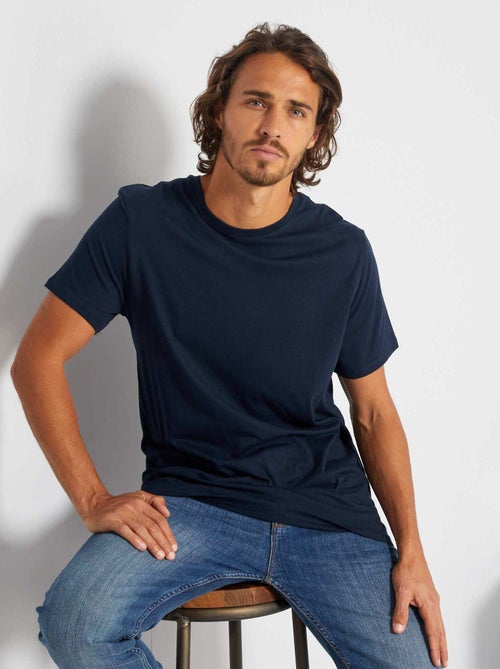 T-shirt droit en jersey uni - Kiabi