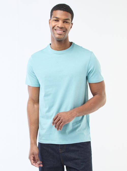 T-shirt droit en jersey uni - Kiabi