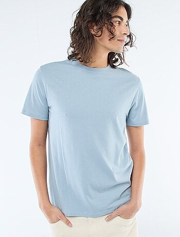 T-shirt droit en jersey uni