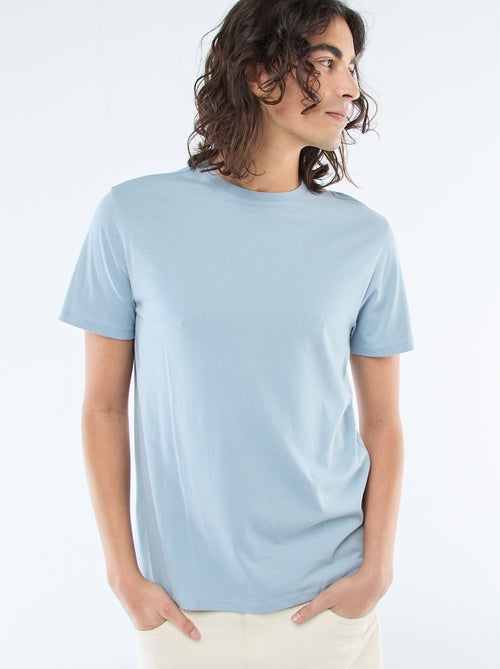 T-shirt droit en jersey uni - Kiabi T-shirt droit en jersey uni - Kiabi