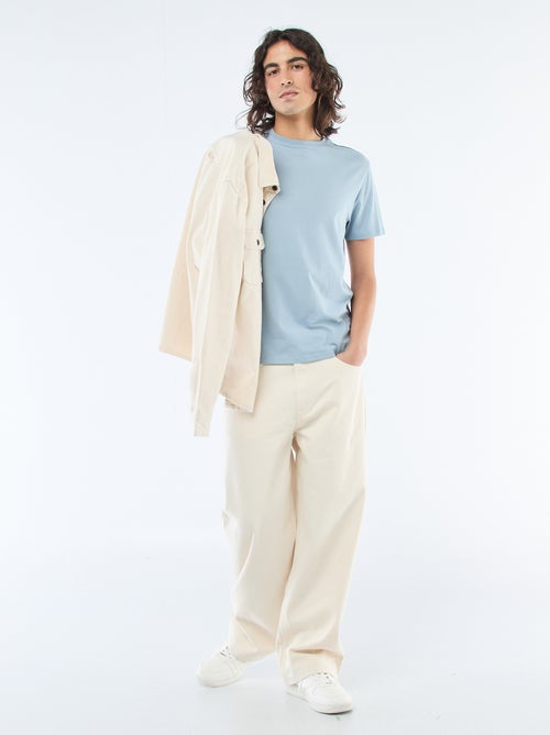 T-shirt droit en jersey uni - Kiabi T-shirt droit en jersey uni - Kiabi