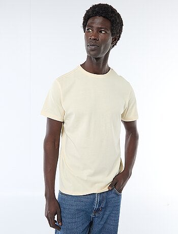 T-shirt droit en jersey uni