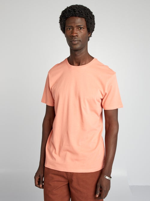 T-shirt droit en jersey uni - Kiabi