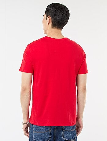 T-shirt droit en jersey uni