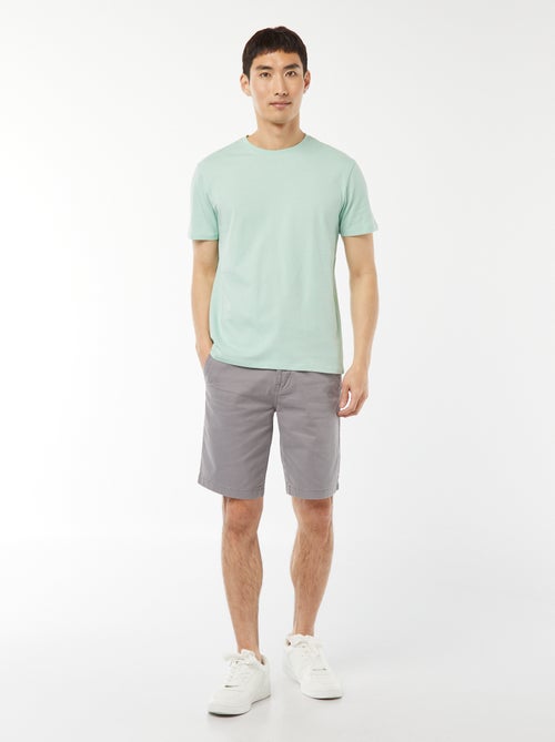 T-shirt droit en jersey uni - Kiabi