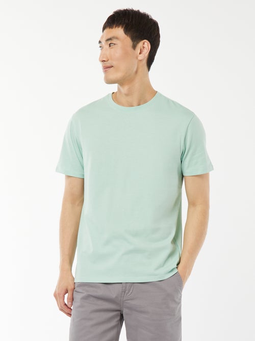 T-shirt droit en jersey uni - Kiabi