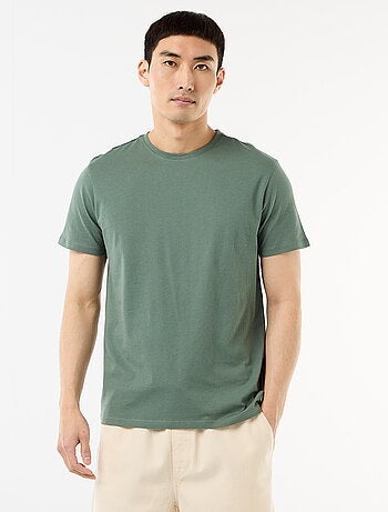 T-shirt droit en jersey uni