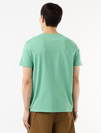 T-shirt droit en jersey uni