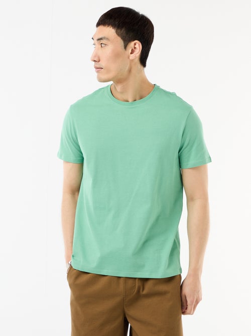 T-shirt droit en jersey uni - Kiabi