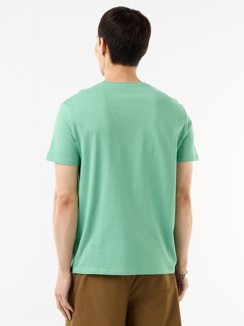 T-shirt droit en jersey uni - Kiabi