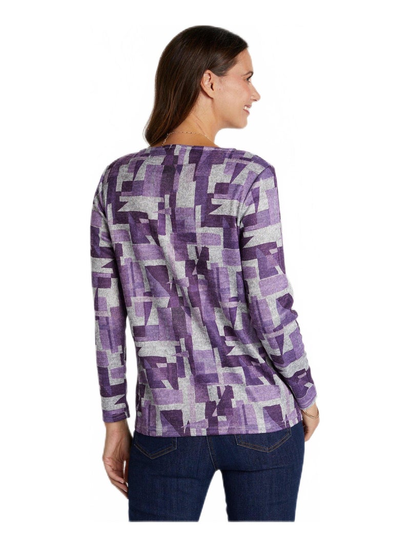 T-shirt droit imprimé graphique Rouge - Kiabi