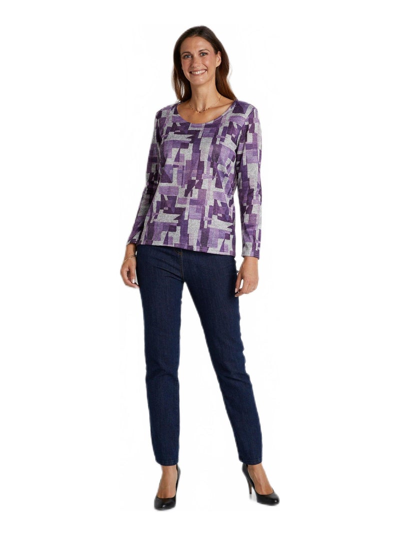 T-shirt droit imprimé graphique Rouge - Kiabi