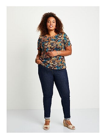 T-shirt droit long manches courtes