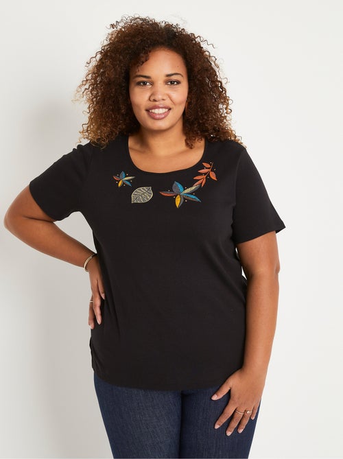 T-shirt droit long manches courtes - Kiabi