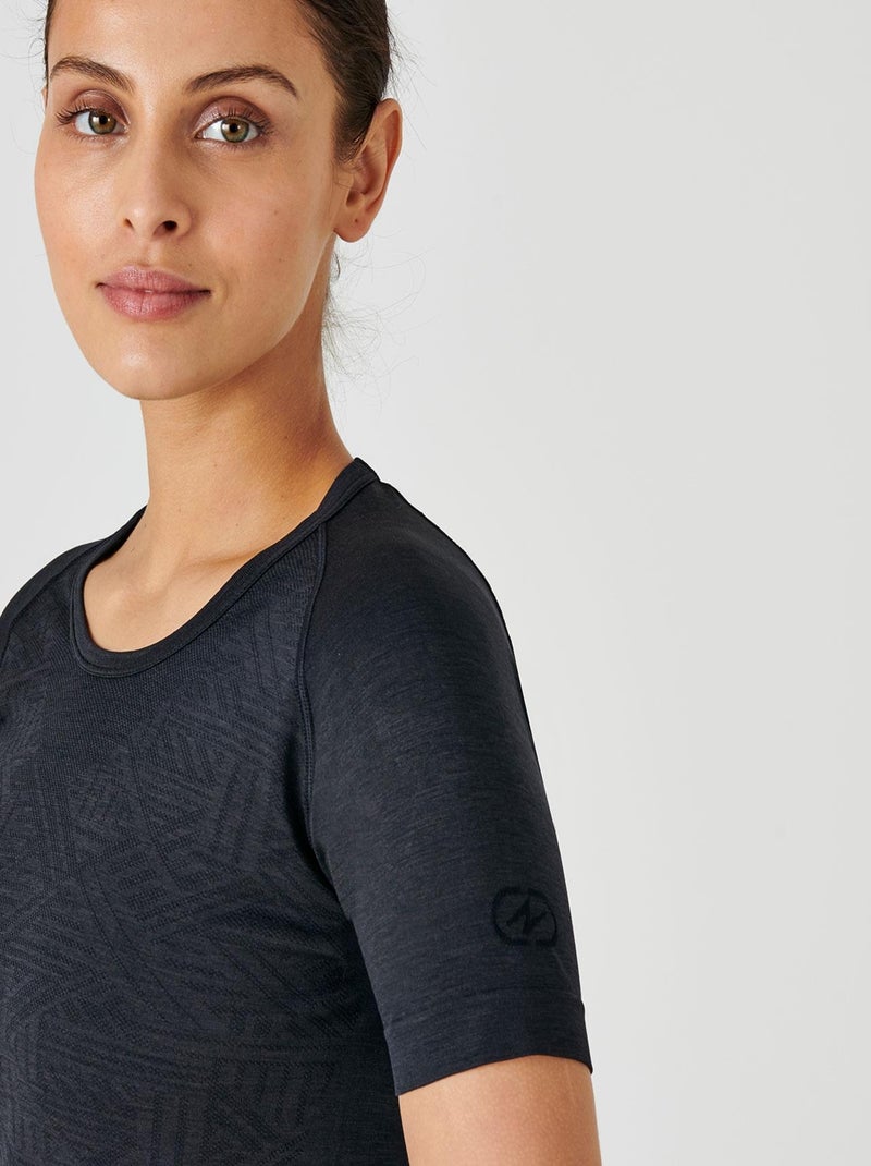 T-shirt Dynamic Climatyl femme - DamartSport Noir - Kiabi