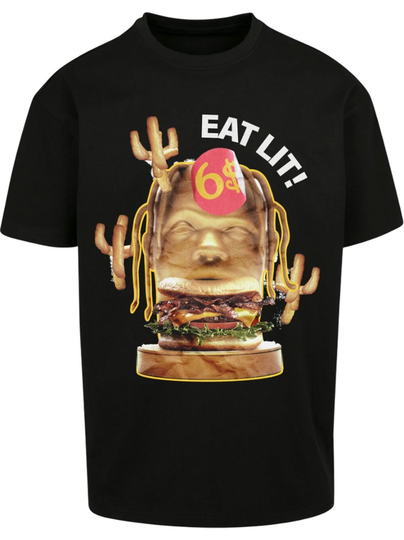T-shirt eat lit! - mister tee Noir - Kiabi