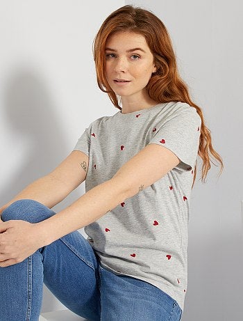 T-shirt éco-conçu 'coeurs'