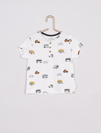 T-shirt éco-conçu imprimé 'voitures'