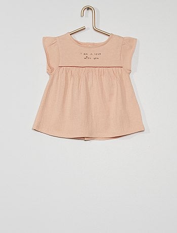 T-shirt éco-conçue en maille gaufrée