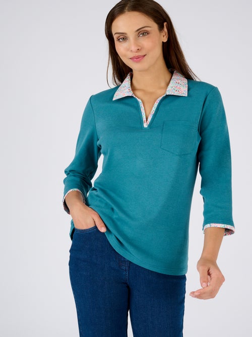 T-shirt effet 2 en 1 - Damart - Kiabi
