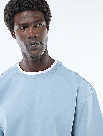 T-shirt effet 2-en-1 à manches courtes