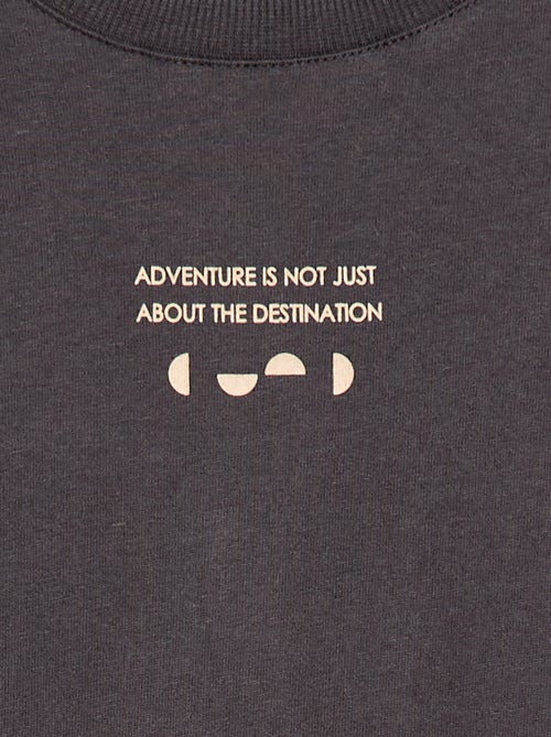 T-shirt effet 2-en-1 à manches longues - Kiabi