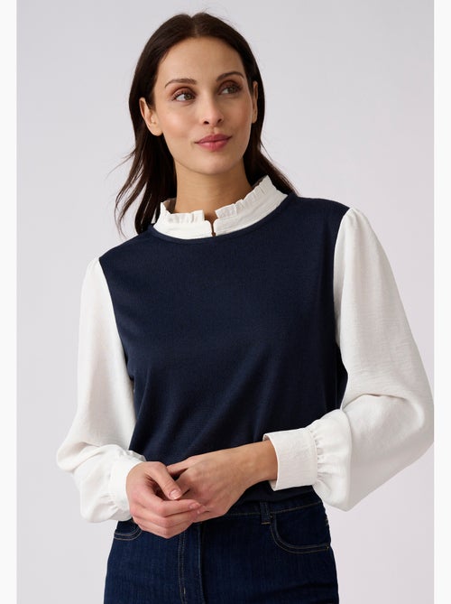 T-shirt effet 2 en 1 en maille chaude - damart - Kiabi