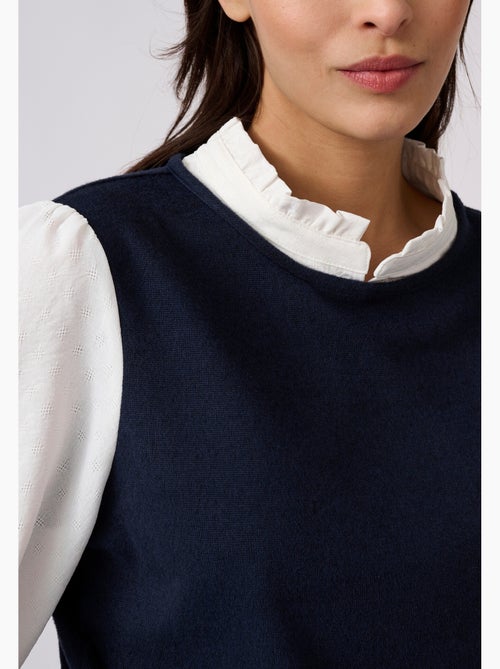 T-shirt effet 2 en 1 en maille chaude - damart - Kiabi