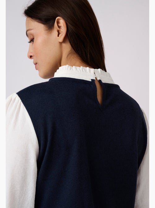 T-shirt effet 2 en 1 en maille chaude - damart - Kiabi