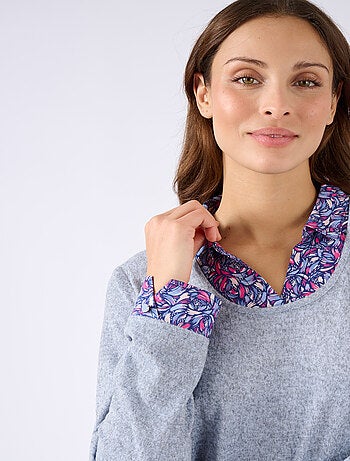 T-shirt effet 2 en 1 maille chaude - Damart