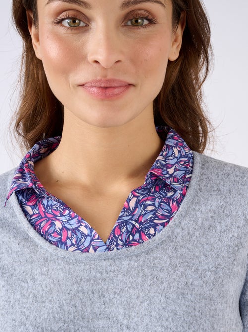 T-shirt effet 2 en 1 maille chaude - Damart - Kiabi