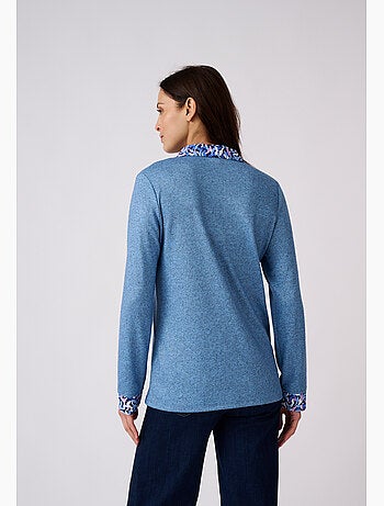 T-shirt effet 2 en 1 maille chaude - damart