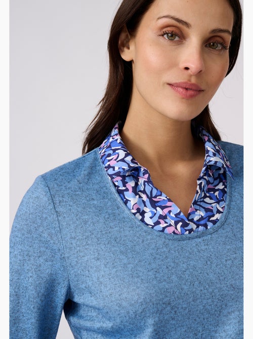 T-shirt effet 2 en 1 maille chaude - damart - Kiabi T-shirt effet 2 en 1 maille chaude - damart - Kiabi