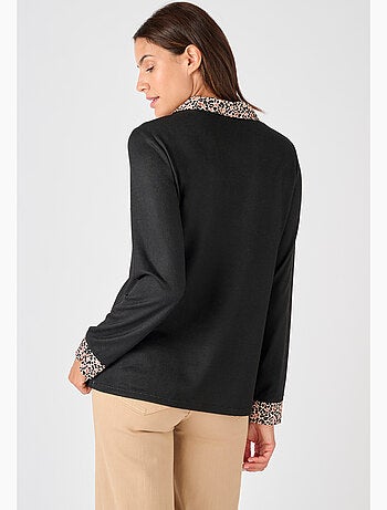 T-shirt effet 2 en 1 maille chaude - Damart