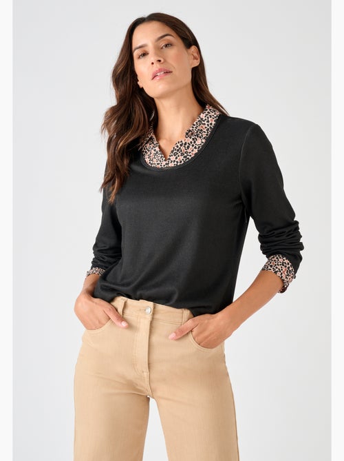 T-shirt effet 2 en 1 maille chaude - Damart - Kiabi
