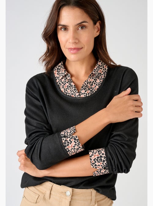 T-shirt effet 2 en 1 maille chaude - Damart - Kiabi