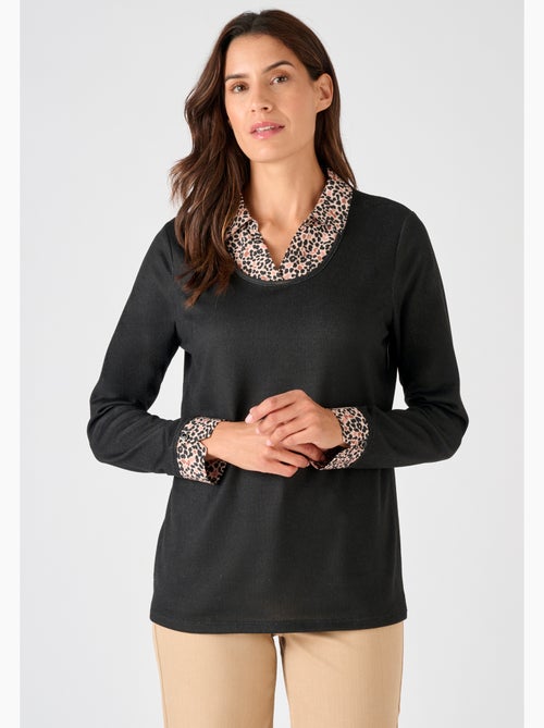 T-shirt effet 2 en 1 maille chaude - Damart - Kiabi