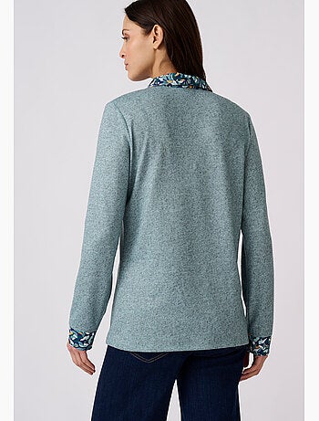 T-shirt effet 2 en 1 maille chaude - damart