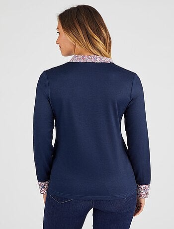 T-shirt effet 2 en 1 maille chaude - Damart