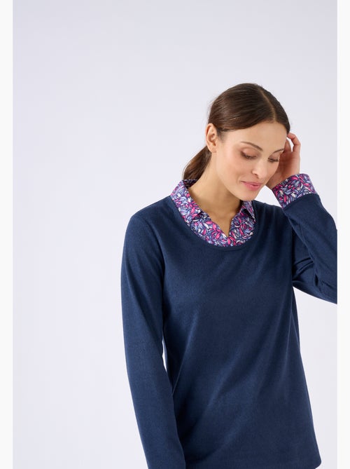 T-shirt effet 2 en 1 maille chaude - Damart - Kiabi